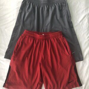 Set of 2 Nike Men's Basketball/Training Shorts Size Medium MSRP $75.00